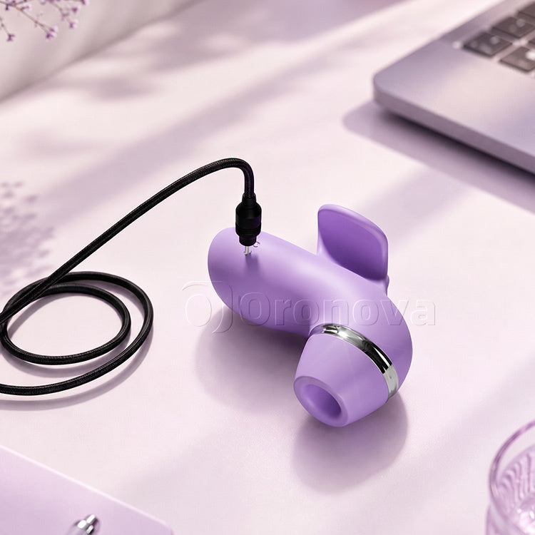 Vibratore Multifunzione 4-in-1 | Piacere con Sbattere, Leccare, Spazzolare e Aspirazione