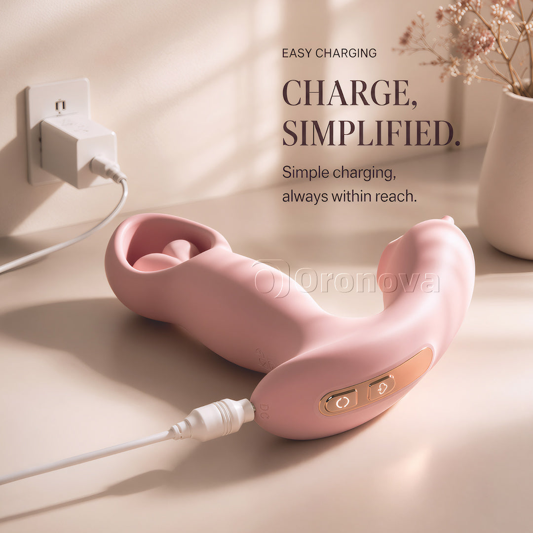 Vibratore rotante a impulsi con flusso d’aria, smart e con app, 3-in-1