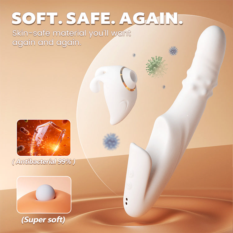 Vibratore 2-in-1 Staccabile con Suzione e Spinta con Controllo tramite App