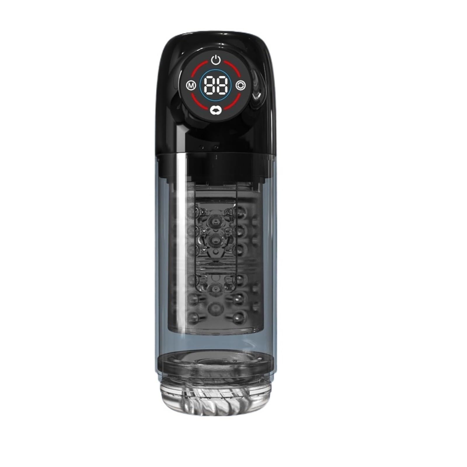 Massaggiatore Intimo Maschile Adulto 3-in-1 Portatile con 7 Modalità e Display LCD