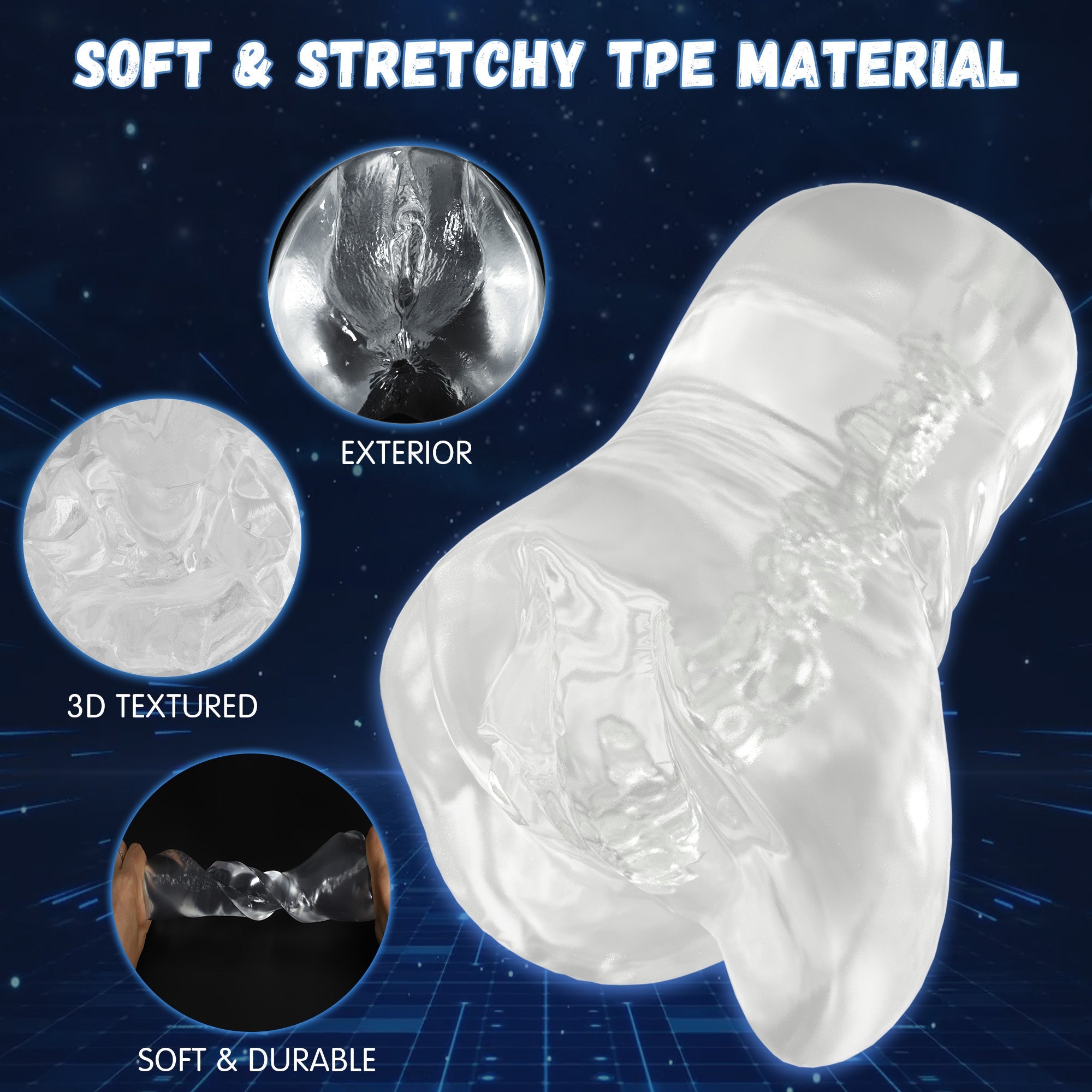 Stroker Manuale Trasparente Plus