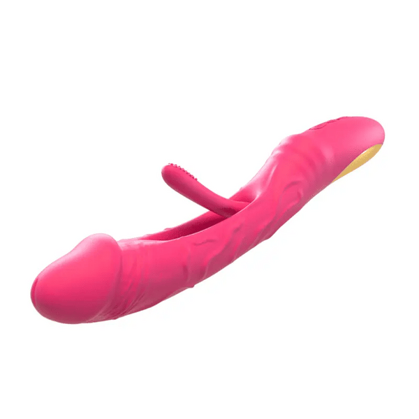 Vibratore realistico per dildo per donne, stimolatore anale per clitoride G Spot giocattoli sessuali con 7 sbattimenti e 6 modalità di vibrazione